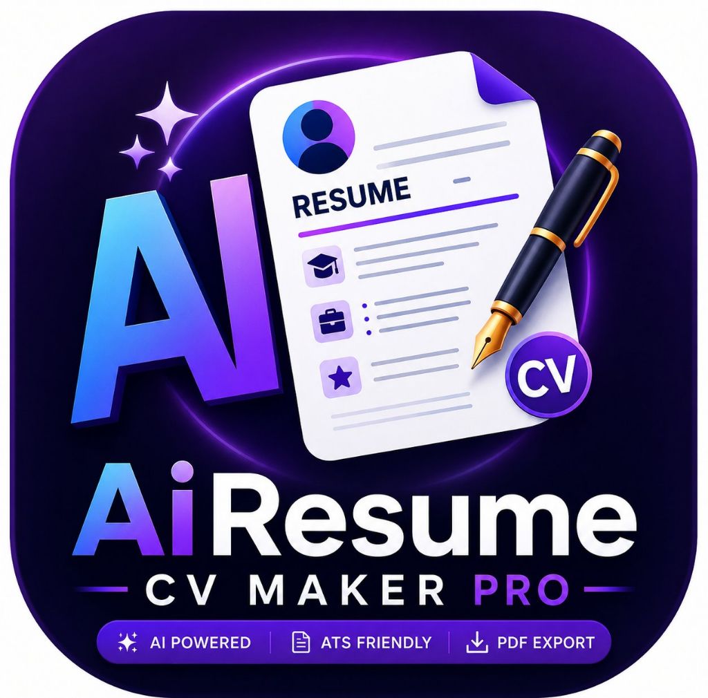AiResume By JMD WORLD is a powerful and easy-to-use resume builder app designed to help you create professional resumes in just a few minutes.